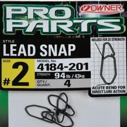 AGRAFE LEAD SNAP PAR 4 Taille 0 / 22kg