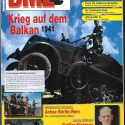 deutsche militarzeitschrift dmz ,axe berlin rome, balkan 1941, parachutistes modernes et autres