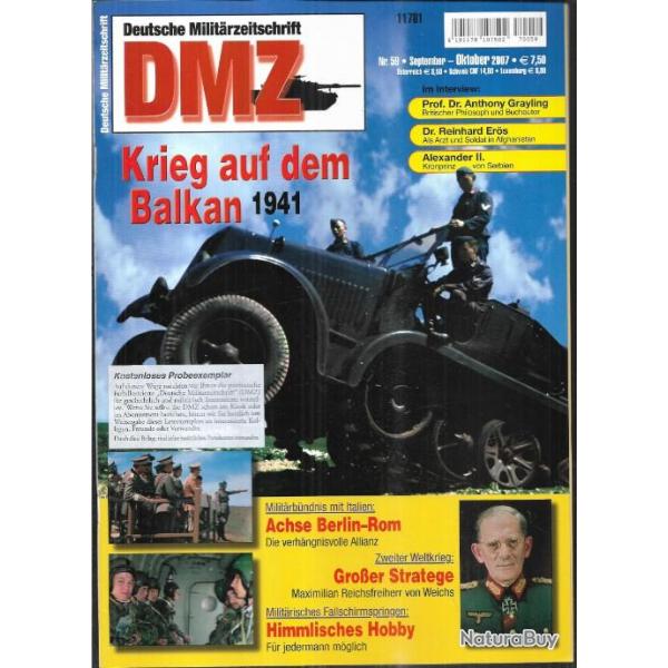 deutsche militarzeitschrift dmz ,axe berlin rome, balkan 1941, parachutistes modernes et autres