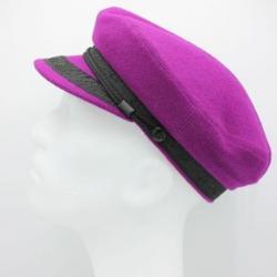 Casquette plate de marin vintage toutes saisons (violet)