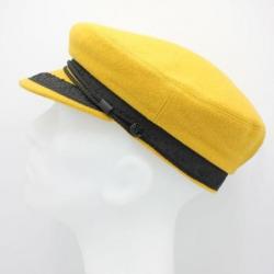 Casquette plate de marin vintage toutes saisons (moutarde)