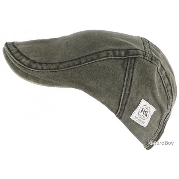 Casquette plate gris anthracite tendance en coton homme et femme Elyk Taille unique Gris