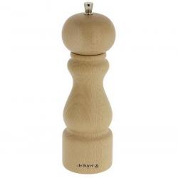 Moulin "Rumba", Couleur hêtre naturel, Hauteur 14 cm, Type moulin sel [De Buyer]