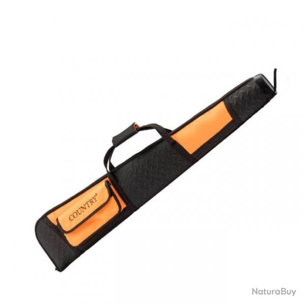 Fourreau Country Sellerie Cordura Orange et Noir Carabine avec lunett - Fusil
