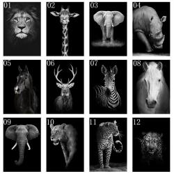 Tableau Peinture Impression sur Toile Animaux, Modele: 4, Taille: 60x90cm