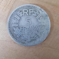 Monnaie de 5 francs 1946