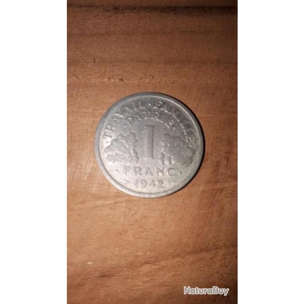 Pice 1 francs 1942