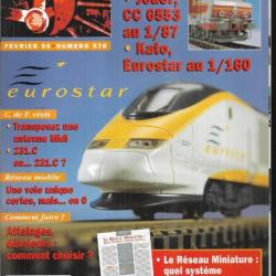 loco revue 578 , 1995, jouefs , eurostar, réseaux