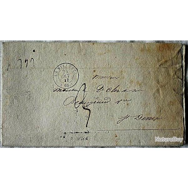 Courrier Notarial Ancien - 1844