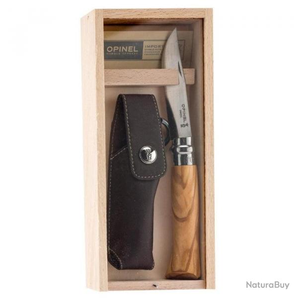 Coffret couteau Opinel Bois d'olivier - N 8 Default Title