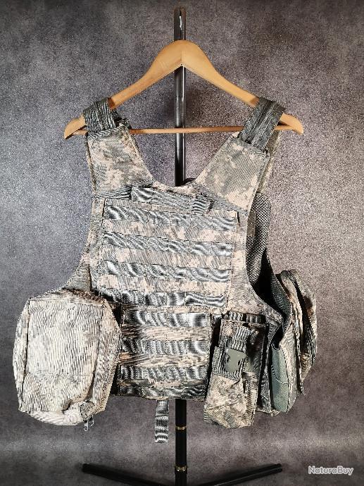 Gilet Tactique Camouflage Réglable Pour Enfants - Pour Jouets Nerf Et Autres, Dimensions 53x45 Cm
