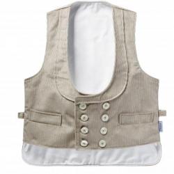 Gilet de charpentier en velours avec dos rallongé S