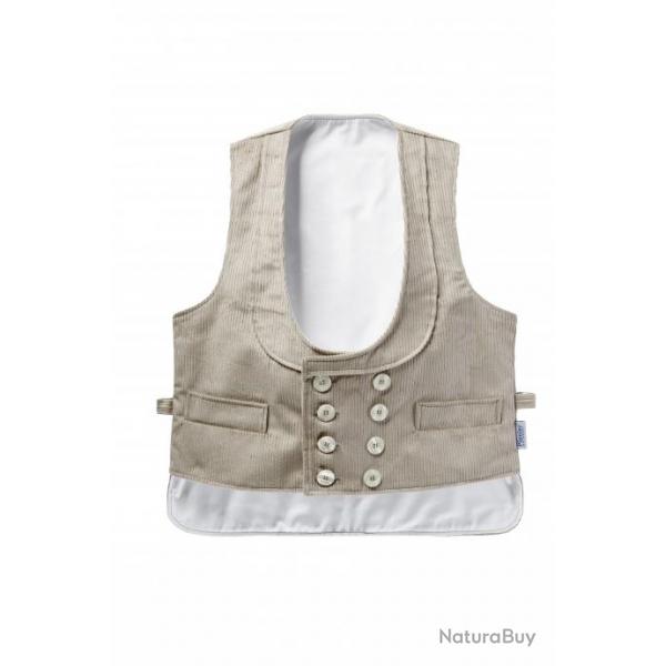 Gilet de charpentier en velours avec dos rallong S