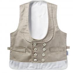 Gilet de charpentier en velours avec dos rallongé XL