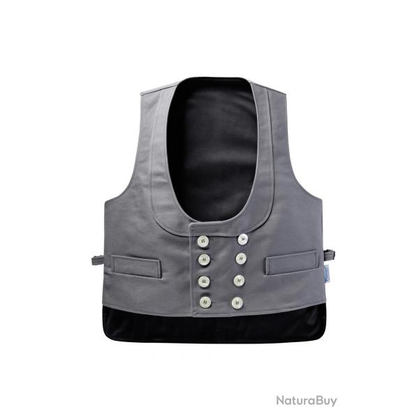 Gilet de compagnon Allemand en moleskine gris 3XL