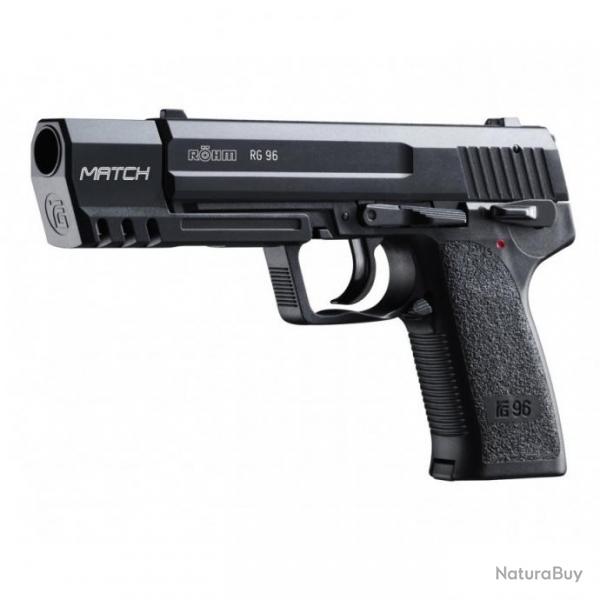 Pistolet  blanc Rohm RG 96 Cal.9mm PAK - Match Black