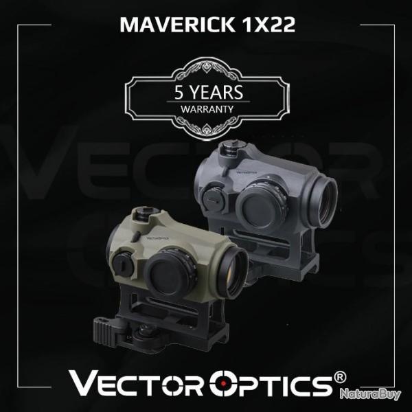 Vector Optics Maverick Gen3 1x22 Red Dot Scope Optics pour chasse LIVRAISON GRATUITE !!