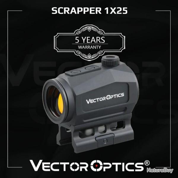 Vecteur optique Scrapper 1x25 tactique point rouge vue directe ampoule 2MOA LIVRAISON GRATUITE !!