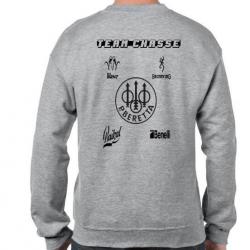 SWEAT GRIS TEAM CHASSE