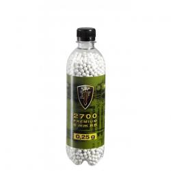 Billes bbs 6mm élite force blanche 0.25g bouteille X2700