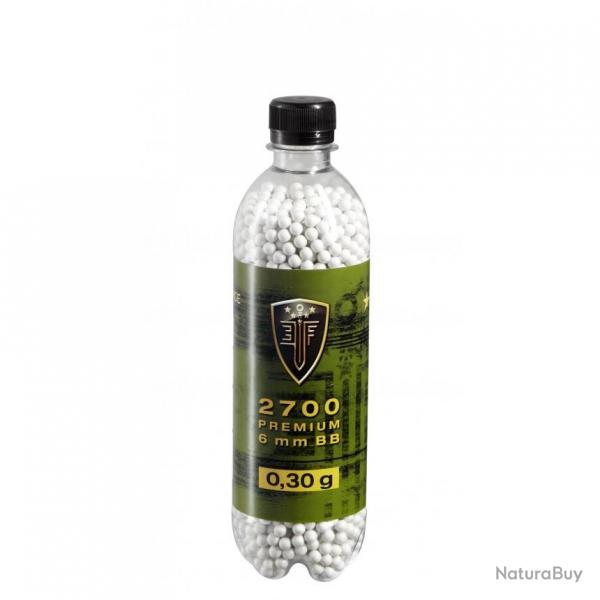 Billes bbs 6mm lite force blanche 0.30g bouteille X2700