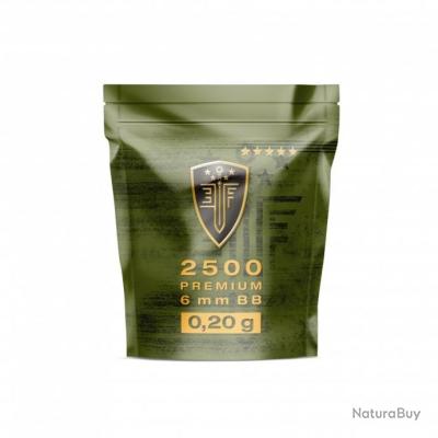 Billes BBS 6mm Combat Zone 0.20g - Bidon De 2000 Billes Blanches - Neuf