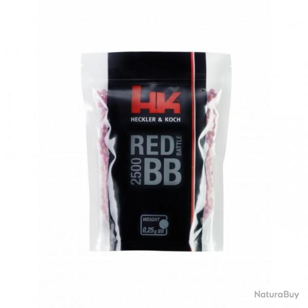 Billes bbs 6mm HK Red 0.25g sachet X2500