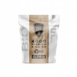 Billes bbs 6mm élite force bio blanche 0.28g sachet X4000