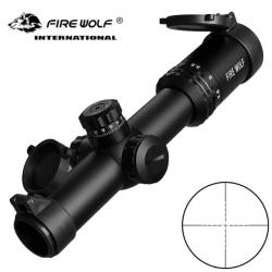 Fire Wolf - fusil optique tactique de plein air argenté 1-4X24,LIVRAISON GRATUITE !!!
