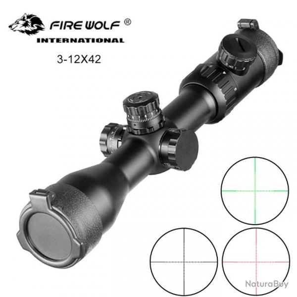 Fire Wolf - miroir de chasse tactique, 3-12X42 SF LIVRAISON GRATUITE !!!