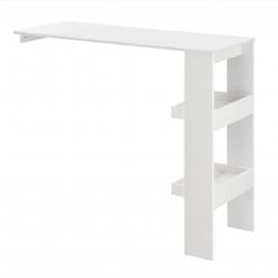 Table de bar stylée bistrot 120 cm blanc 03_0006215