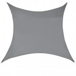 Voile toile d'ombrage de protection polyester polyuréthane 3 x 3 m gris foncé 03_0004588
