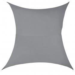 Voile toile d'ombrage de protection polyester polyuréthane 3 x 4 m gris foncé 03_0004604