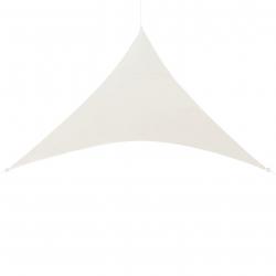 Voile d'ombrage toile solaire polyester polyuréthane triangulaire 400 x 400 x 400 cm beige 03_00046