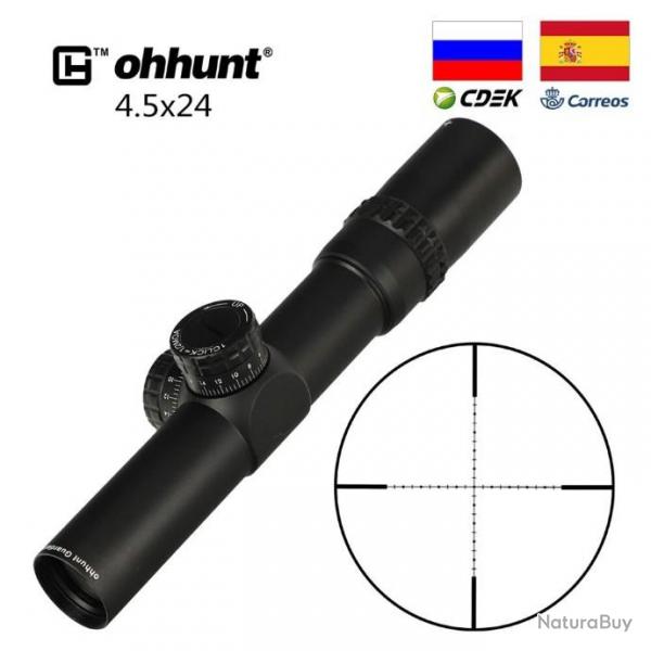 Ohhunt Guardian 4.5x24, lunette de vise 30mm, Tube optique tactique, , LIVRAISON GRATUITE !!!