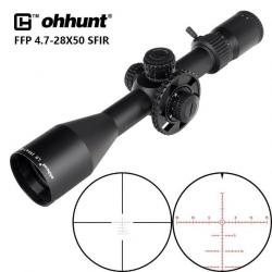 Ohhunt-LR FFP 4.7-28x50 SFIR, premier plan de focalisation de chasse LIVRAISON GRATUITE !!!