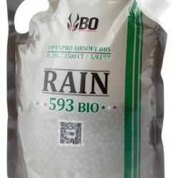 3500 BILLES BIO BLACK OPS RAIN CAL. 6 MM 0.25G BLANC
