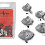 10 Têtes Plombées Football Lunker City 14g - Flashmer - NEUVES