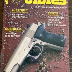 Revue Cibles 242 Galil SAR, Double Eagle, Flashball, GN 1 silhouette, ancion Marx 9,4mm, Campionne