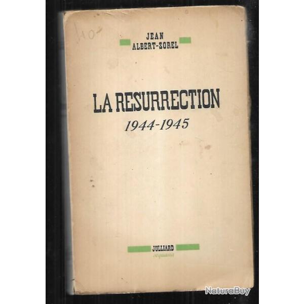 la resurrection 1944-1945 de jean albert sorel ddicac