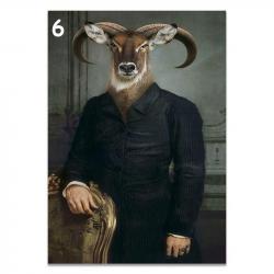 Tableau Peinture Impression sur Toile Animal Abstrait, Modele: 6, Taille: 60x90cm