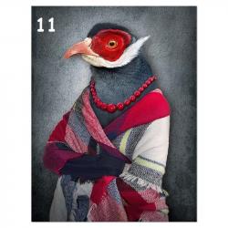 Tableau Peinture Impression sur Toile Animal Abstrait, Modele: 11, Taille: 60x80cm