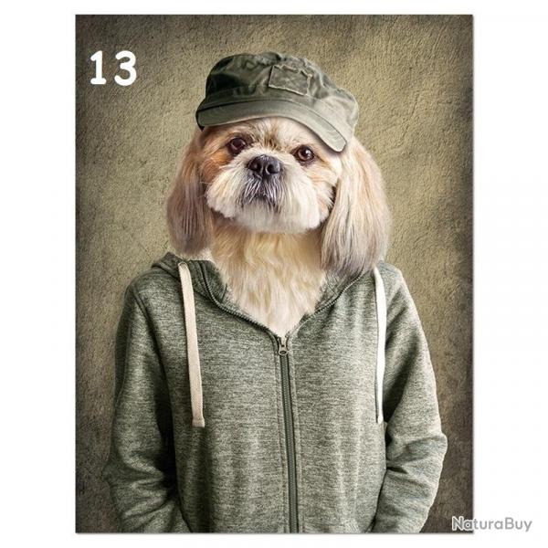 Tableau Peinture Impression sur Toile Animal Abstrait, Modele: 13, Taille: 60x90cm