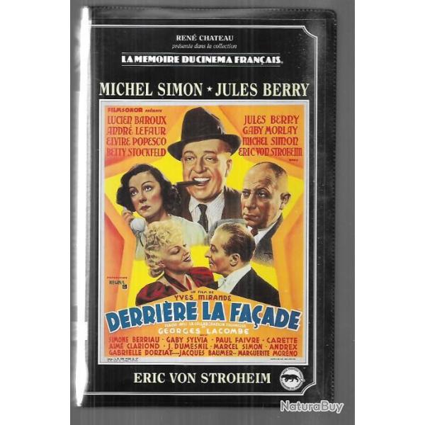 derrire la faade michel simon , jules berry , elvire popesco,  ren chateau vido  vhs