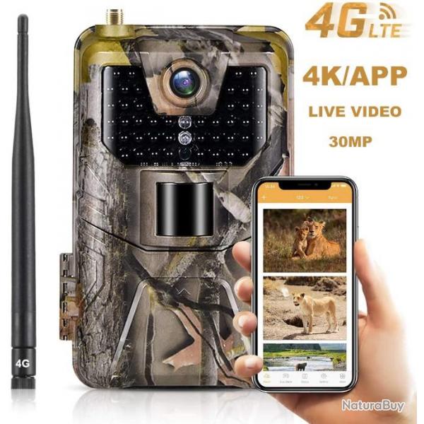 Camra de chasse avec application Mobile sans fil, 30mp, 4G LIVRAISON GRATUITE !!!