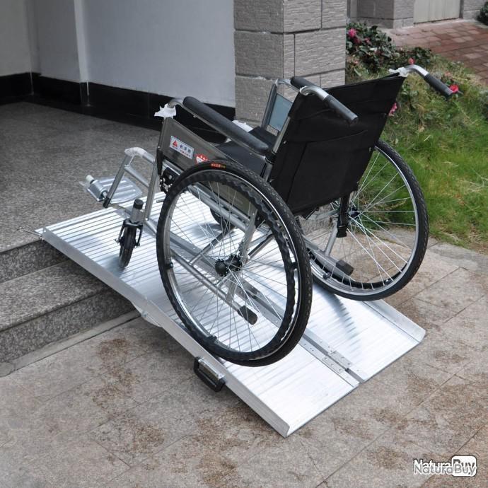 PN-Rampe pour fauteuil roulant Pliable EN 2 Aluminium 244 cm 270kg