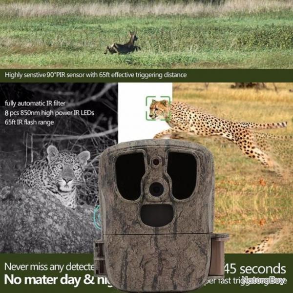 Camra de chasse sans fil  infrarouge 20mp, 1080P, suivi de la faune LIVRAISON GRATUITE !!!
