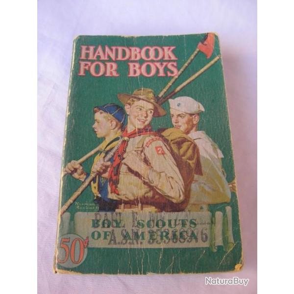 WW2 US MANUEL AMRICAIN DES BOYS SCOUTS 1943 " HANDBOOK FOR BOYS OF AMERICAN " AMRICAIN 680 PAGES
