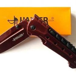 HA83227 Couteau pliant rouge Haller
