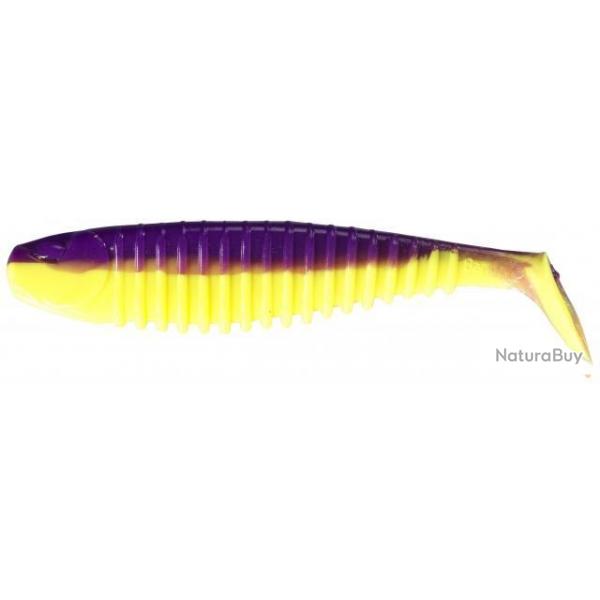 FLEX SLIM SHAD 6pouces 15CM PURPLE CHARTREUSE PAR 20 NPC